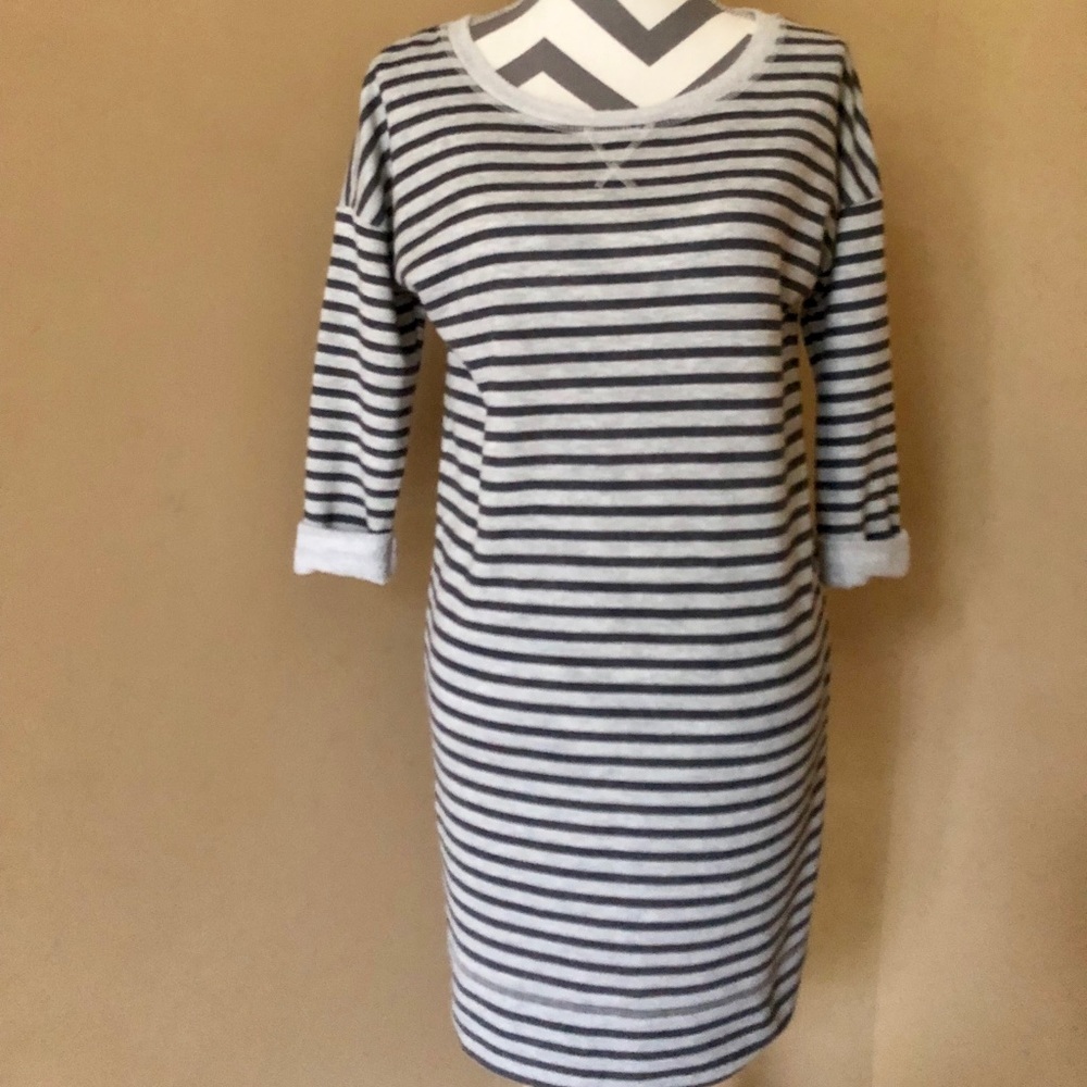 Caslon Striped Sweatshirt Dress